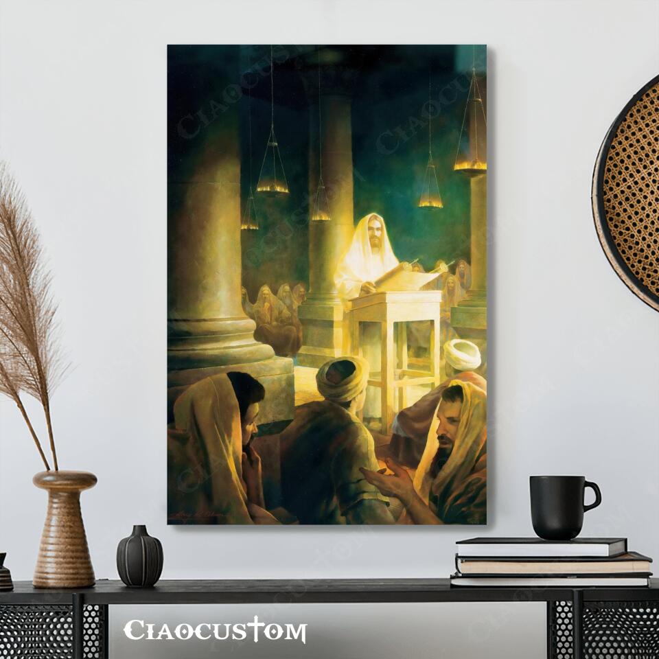 Jesus Canvas Painting 7 - Jesus Canvas Art - Jesus Poster - Jesus Canvas - Christian Gift - Ciaocustom