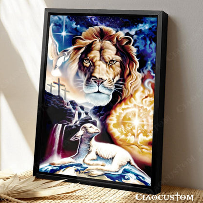 Lion - Jesus Canvas Painting 14 - Jesus Canvas Art - Jesus Poster - Jesus Canvas - Christian Gift - Ciaocustom