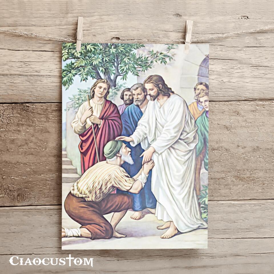 Jesus Canvas Painting 16 - Jesus Canvas Art - Jesus Poster - Jesus Canvas - Christian Gift - Ciaocustom