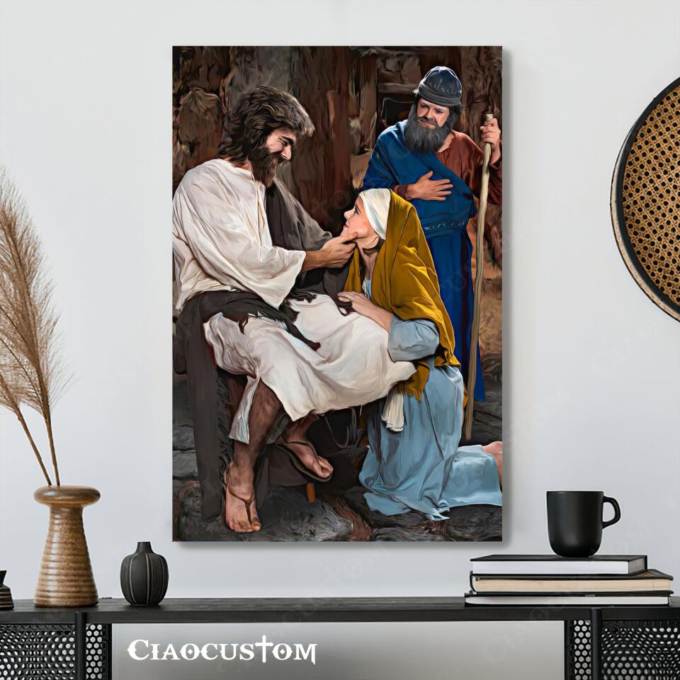 Jesus Canvas Painting 17 - Jesus Canvas Art - Jesus Poster - Jesus Canvas - Christian Gift - Ciaocustom