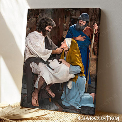 Jesus Canvas Painting 17 - Jesus Canvas Art - Jesus Poster - Jesus Canvas - Christian Gift - Ciaocustom