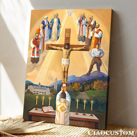 Catholic Jesus - Jesus Canvas Art - Jesus Poster - Jesus Canvas - Christian Gift - Ciaocustom