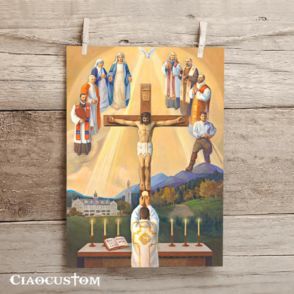 Catholic Jesus Canvas Art - Jesus Poster - Jesus Canvas - Christian Gift - Ciaocustom