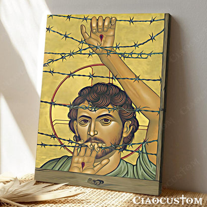 Jesus Canvas Painting 23 - Jesus Canvas Art - Jesus Poster - Jesus Canvas - Christian Gift - Ciaocustom