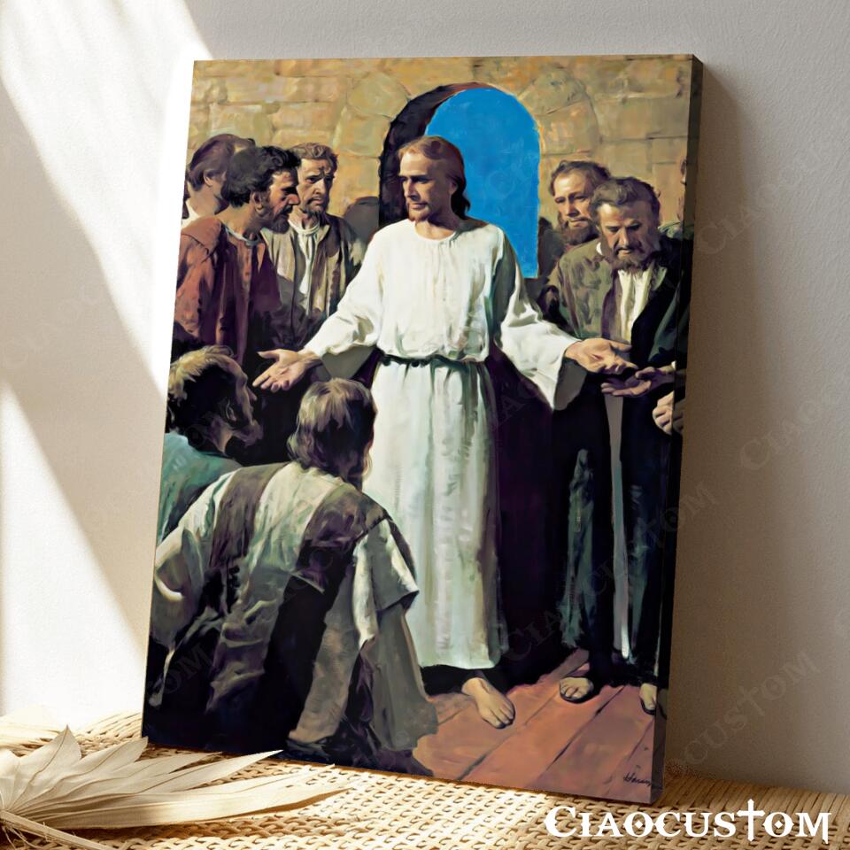 Jesus Canvas Painting 27 - Jesus Canvas Art - Jesus Poster - Jesus Canvas - Christian Gift - Ciaocustom