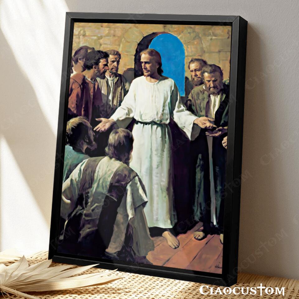 Jesus Canvas Painting 27 - Jesus Canvas Art - Jesus Poster - Jesus Canvas - Christian Gift - Ciaocustom