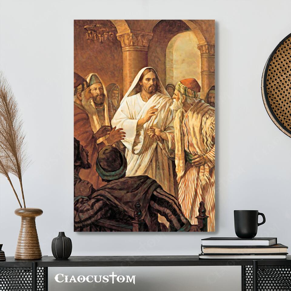 Jesus Canvas Painting 29 - Jesus Canvas Art - Jesus Poster - Jesus Canvas - Christian Gift - Ciaocustom