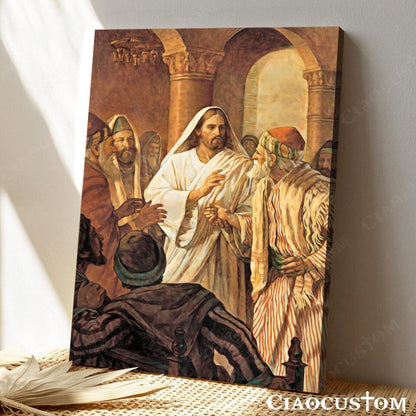 Jesus Canvas Painting 29 - Jesus Canvas Art - Jesus Poster - Jesus Canvas - Christian Gift - Ciaocustom