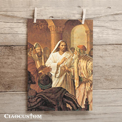 Jesus Canvas Painting 29 - Jesus Canvas Art - Jesus Poster - Jesus Canvas - Christian Gift - Ciaocustom