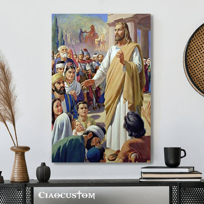 Jesus Wall Pictures 2 - Jesus Canvas Painting - Jesus Canvas Art - Jesus Poster - Jesus Canvas - Christian Gift - Ciaocustom