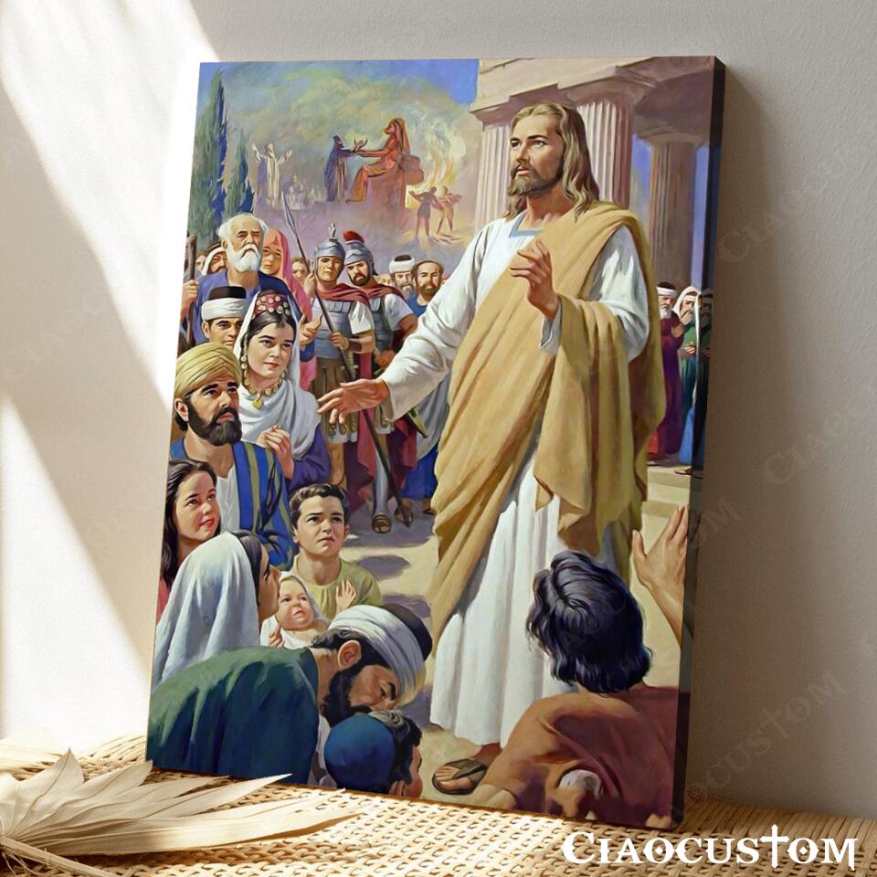 Jesus Wall Pictures 2 - Jesus Canvas Painting - Jesus Canvas Art - Jesus Poster - Jesus Canvas - Christian Gift - Ciaocustom