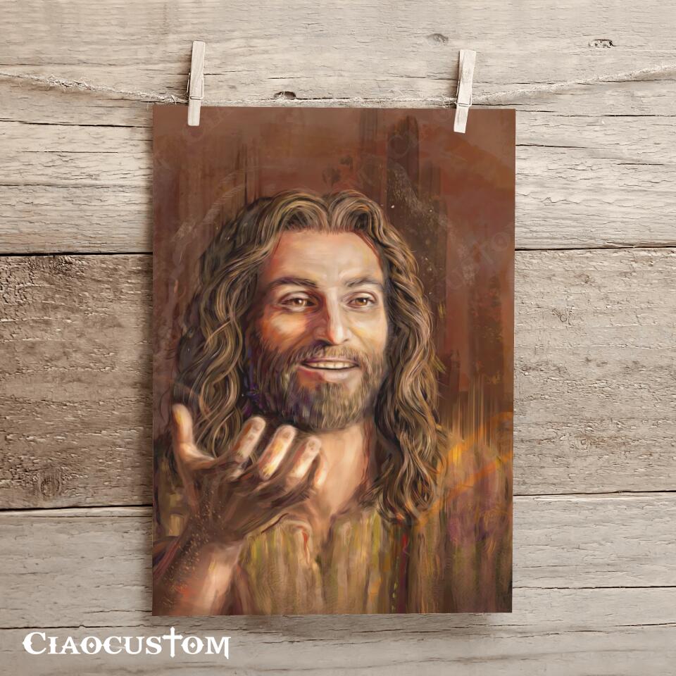 Jesus Wall Pictures 16 - Jesus Canvas Painting - Jesus Canvas Art - Jesus Poster - Jesus Canvas - Christian Gift - Ciaocustom