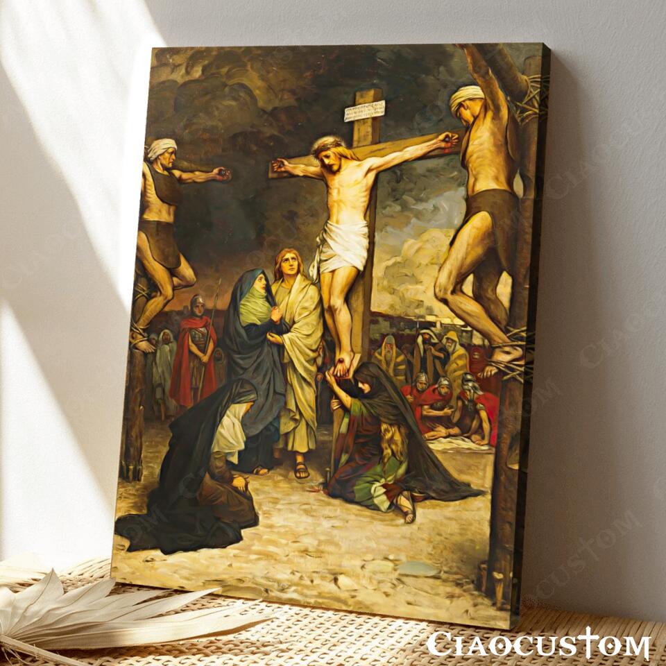 Crucifixion Of Jesus - Jesus Canvas Painting - Jesus Canvas Art - Jesus Poster - Jesus Canvas - Christian Gift - Ciaocustom