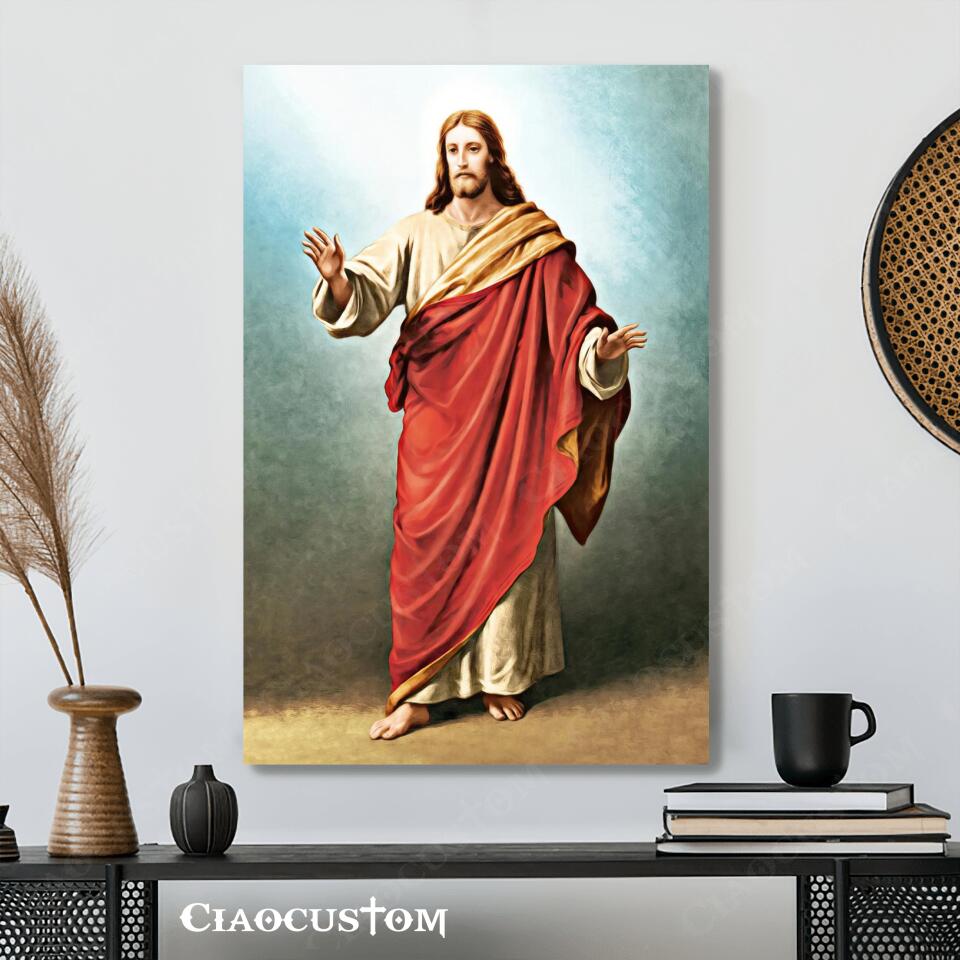 Jesus Wall Pictures - Jesus Canvas Painting - Jesus Canvas Art - Jesus Poster - Christian Gift - Ciaocustom