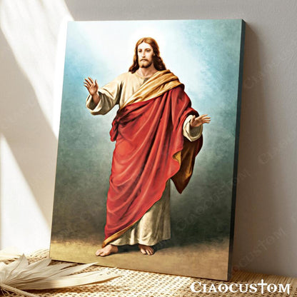 Jesus Wall Pictures - Jesus Canvas Painting - Jesus Canvas Art - Jesus Poster - Christian Gift - Ciaocustom