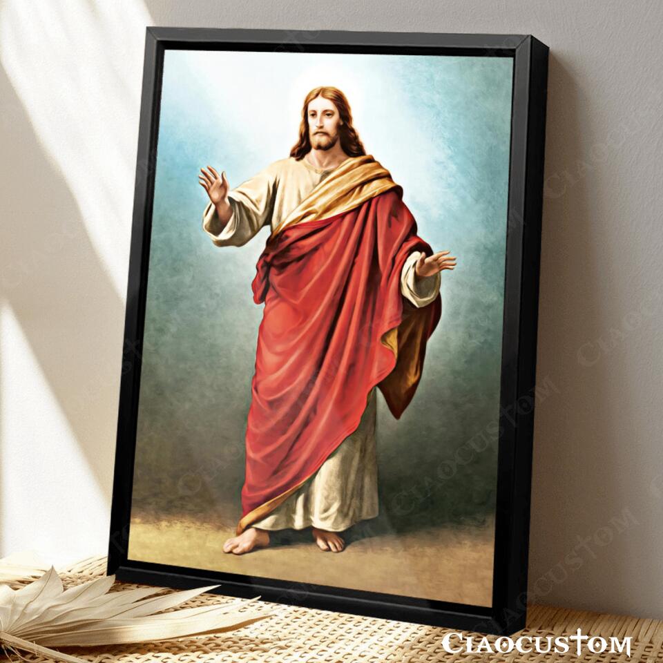 Jesus Wall Pictures - Jesus Canvas Painting - Jesus Canvas Art - Jesus Poster - Christian Gift - Ciaocustom