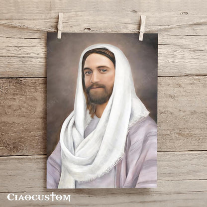 Light of the World - Jesus Canvas Painting - Jesus Canvas Art - Jesus Poster - Jesus Canvas - Christian Gift - Ciaocustom