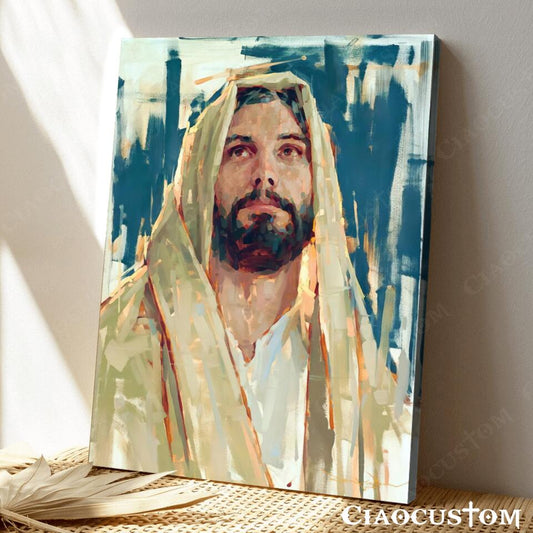 Face of God Painting - Jesus Wall Pictures - Jesus Canvas Art - Jesus Poster - Jesus Canvas - Christian Gift - Ciaocustom