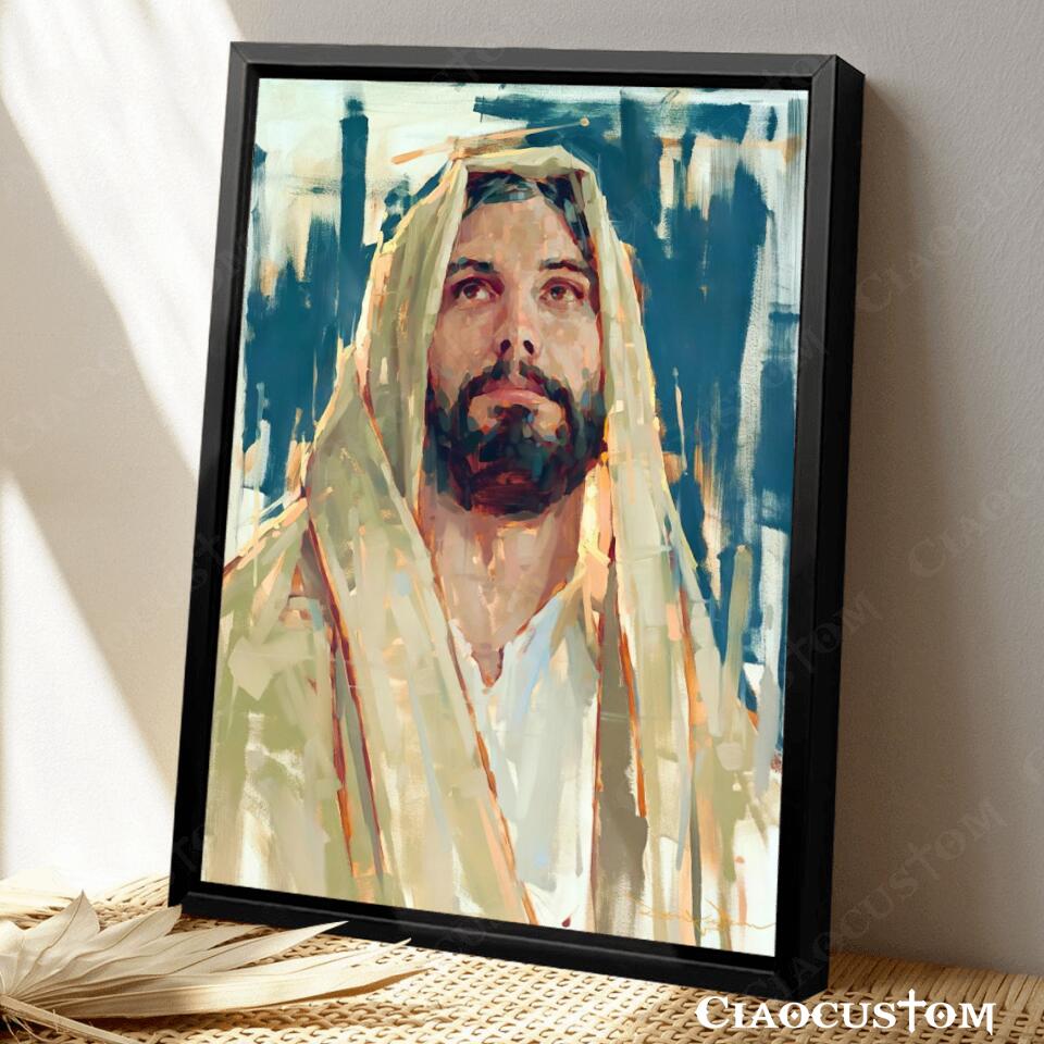 Face of God Painting - Jesus Wall Pictures - Jesus Canvas Art - Jesus Poster - Jesus Canvas - Christian Gift - Ciaocustom