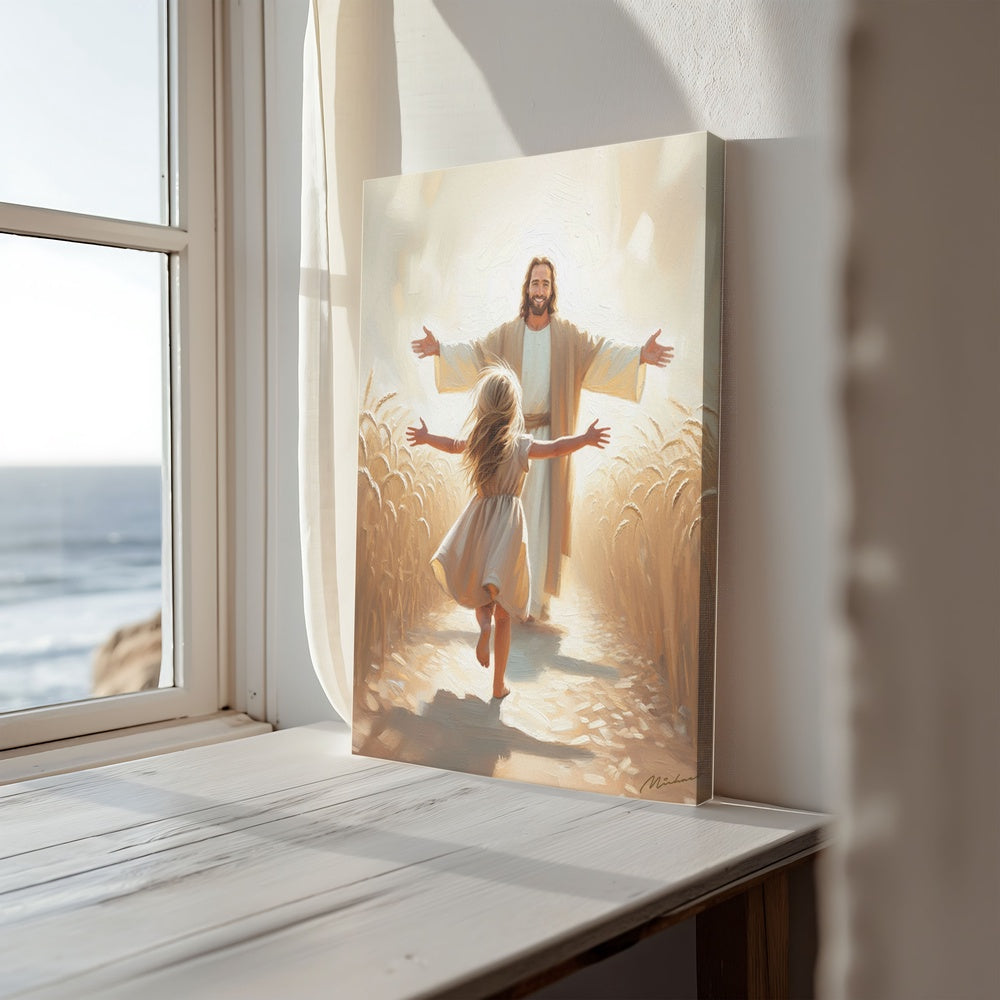 A Leap of Faith III, Christian Canvas Wall Art, Christmas Gift Ideas, Christian Home Decor, Ciaocustom