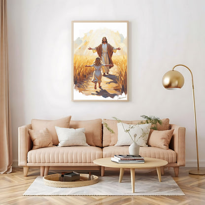 A Leap of Faith I, Christian Canvas Wall Art, Christmas Gift Ideas, Christian Home Decor, Ciaocustom