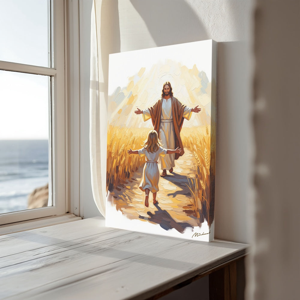 A Leap of Faith I, Christian Canvas Wall Art, Christmas Gift Ideas, Christian Home Decor, Ciaocustom