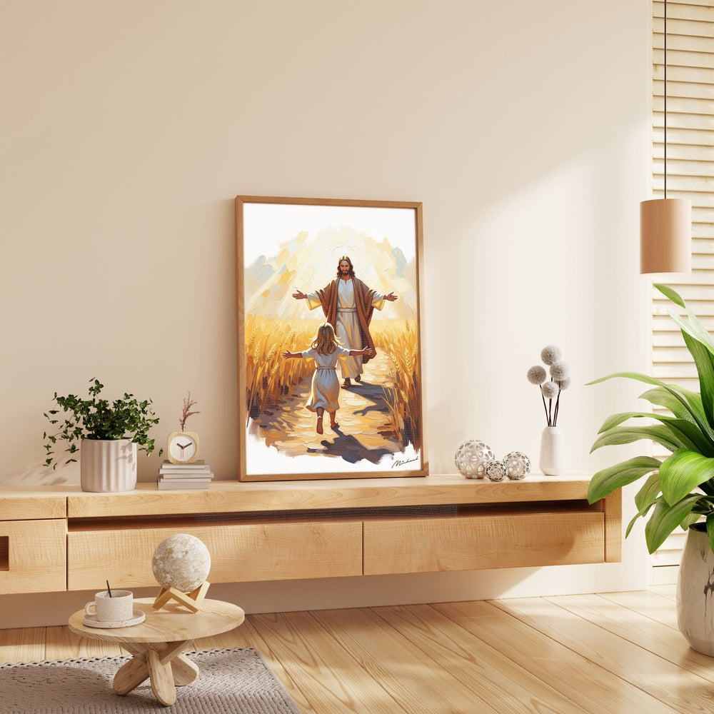 A Leap of Faith I, Christian Canvas Wall Art, Christmas Gift Ideas, Christian Home Decor, Ciaocustom