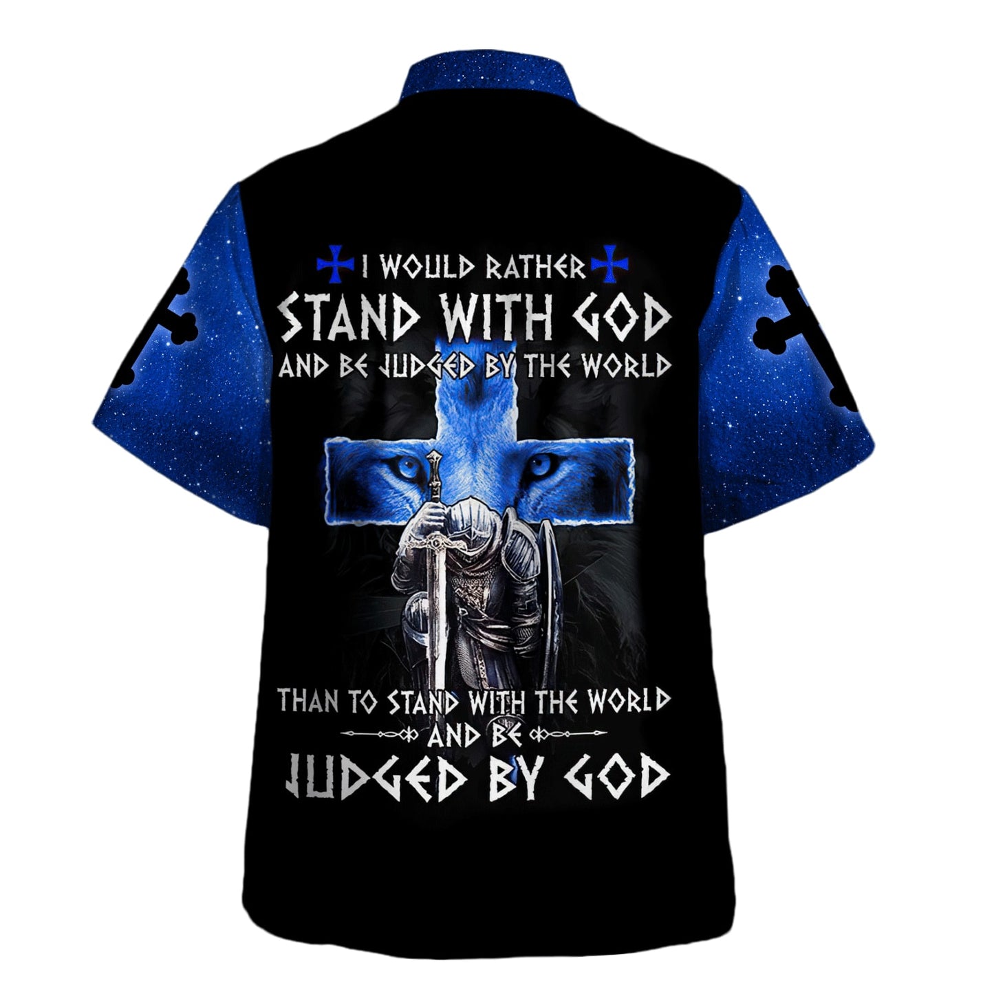 A Warrior Of Christ Knight Judged By God Hawaiian Shirt For Men and Women - Christian Hawaiian shirt