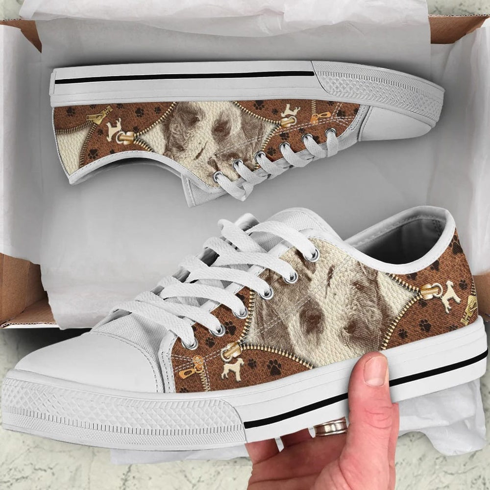 Airedale Terrier Low Top Shoes - Low Top Sneaker - Dog Walking Shoes Men Women, Dog Printed Shoes, Canvas Shoes For Men, Women