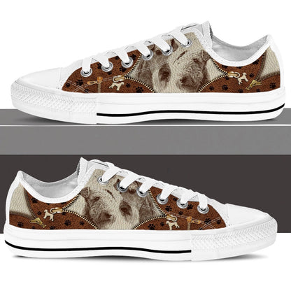 Airedale Terrier Low Top Shoes - Low Top Sneaker - Dog Walking Shoes Men Women, Dog Printed Shoes, Canvas Shoes For Men, Women
