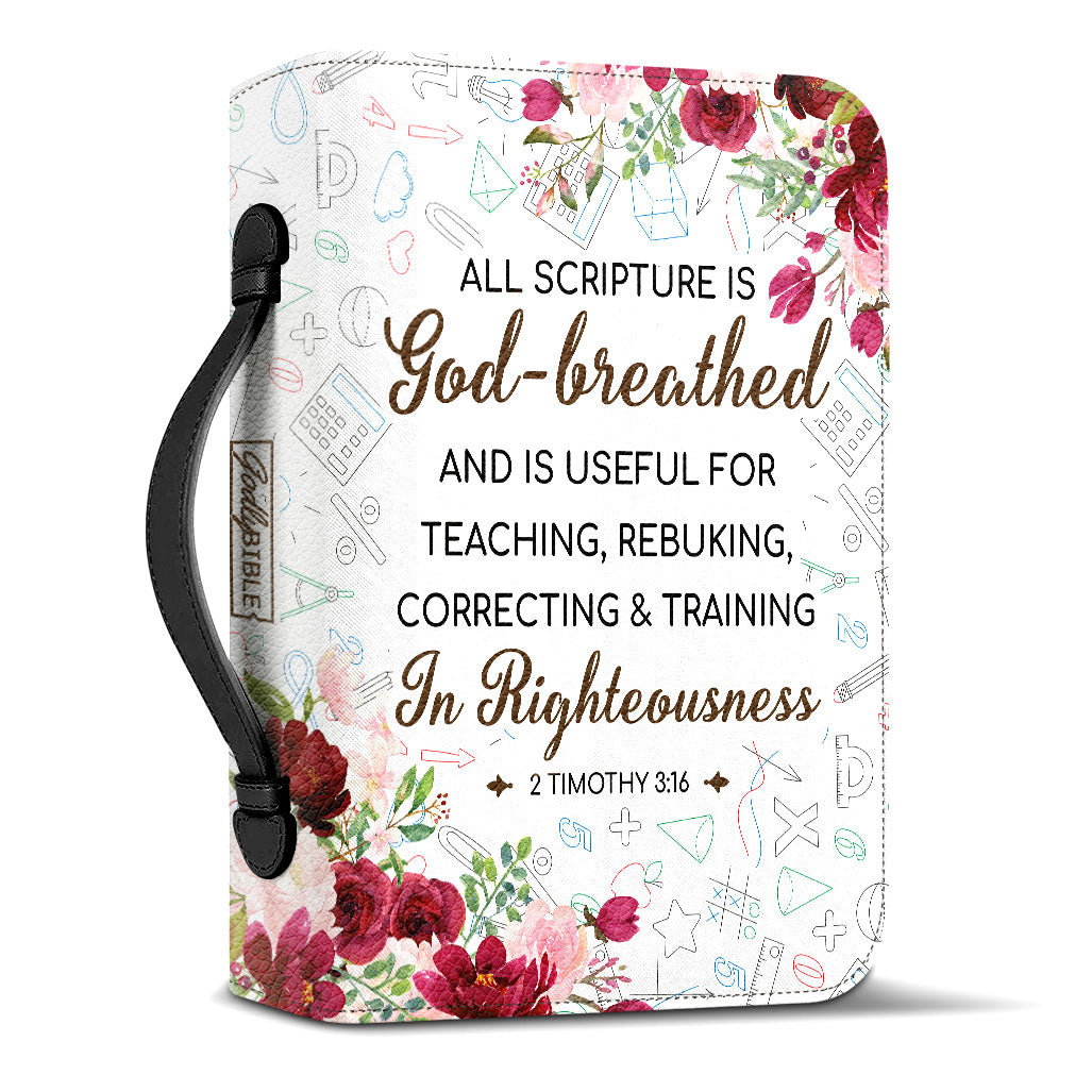 All Scripture Is God Breathed And Is Useful For Teaching 2 Timothy 316 Personalized Bible Cover - Gift Bible Cover for Christians