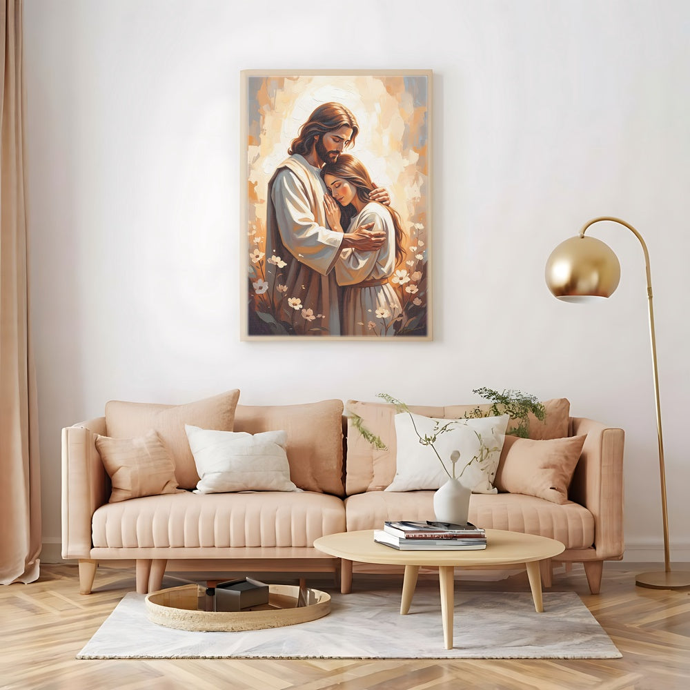 Arms of Mercy II, Christian Canvas Wall Art, Christmas Gift Ideas, Christian Home Decor, Ciaocustom