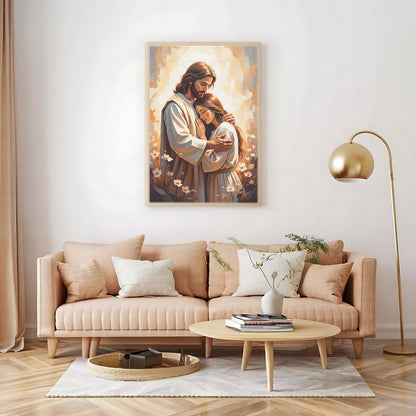 Arms of Mercy II, Christian Canvas Wall Art, Christmas Gift Ideas, Christian Home Decor, Ciaocustom