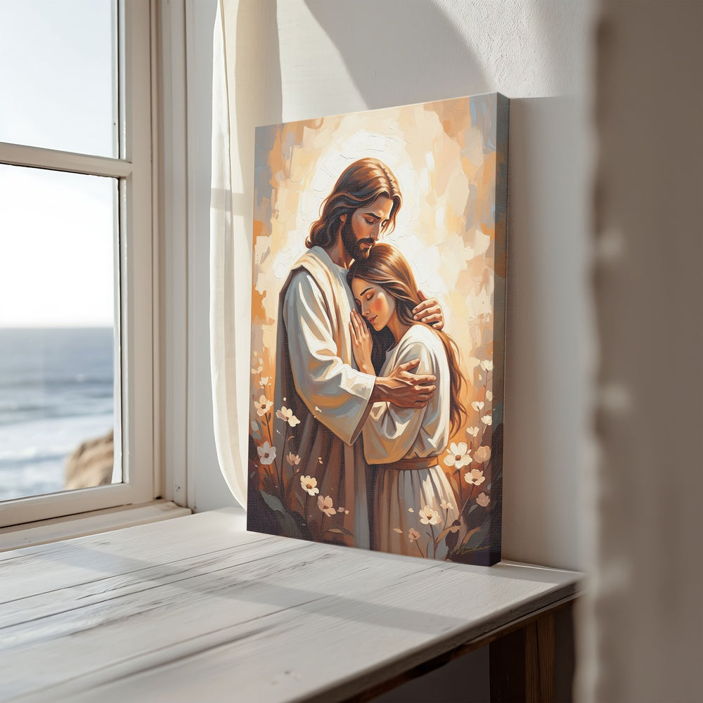 Arms of Mercy II, Christian Canvas Wall Art, Christmas Gift Ideas, Christian Home Decor, Ciaocustom