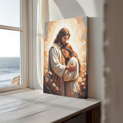 Arms of Mercy II, Christian Canvas Wall Art, Christmas Gift Ideas, Christian Home Decor, Ciaocustom