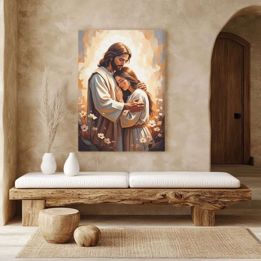 Arms of Mercy II, Christian Canvas Wall Art, Christmas Gift Ideas, Christian Home Decor, Ciaocustom