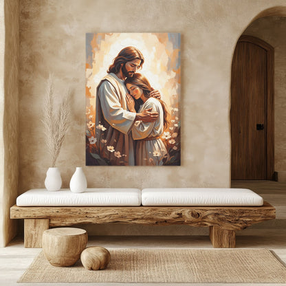 Arms of Mercy II, Christian Canvas Wall Art, Christmas Gift Ideas, Christian Home Decor, Ciaocustom