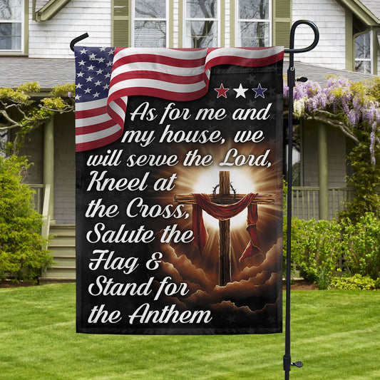 As For Me And My House We Will Serve The Lord Flag - Religious House Flags
