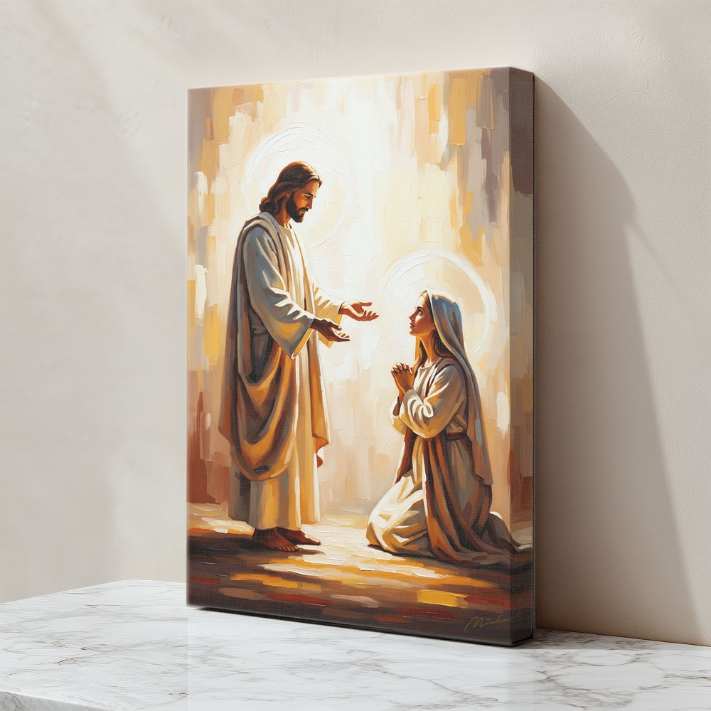 At His Feet I, Christian Canvas Wall Art, Christmas Gift Ideas, Christian Home Decor, Ciaocustom