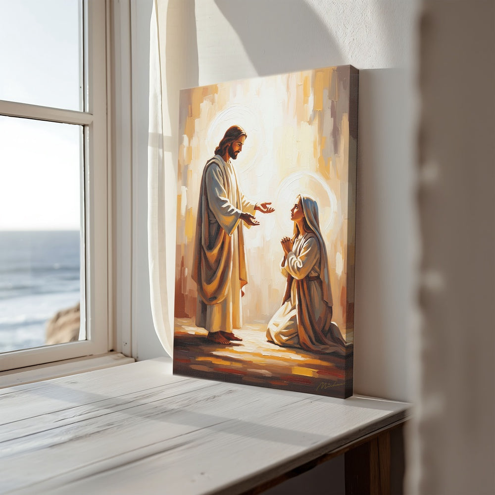 At His Feet I, Christian Canvas Wall Art, Christmas Gift Ideas, Christian Home Decor, Ciaocustom