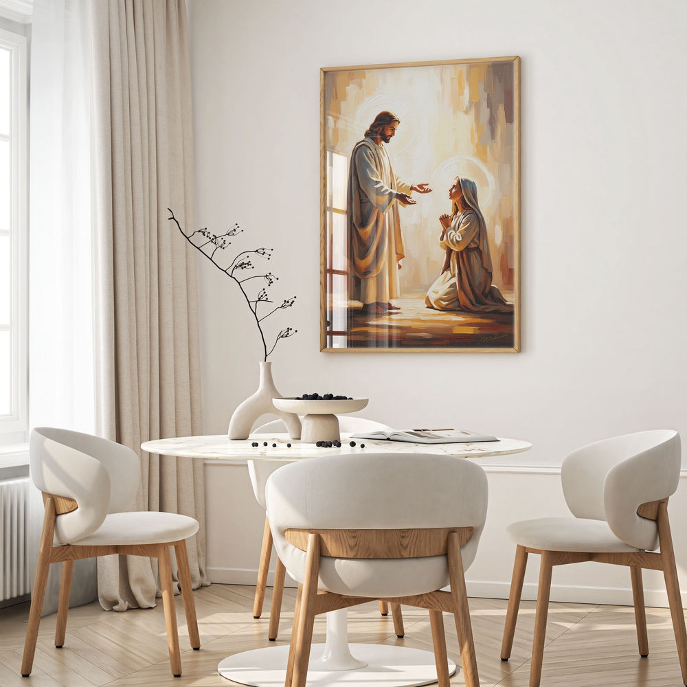 At His Feet I, Christian Canvas Wall Art, Christmas Gift Ideas, Christian Home Decor, Ciaocustom