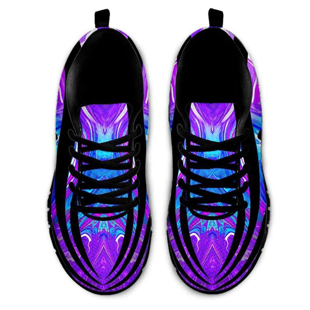 Aussie Sneaker, Aussie Dog Lovers Blue Purple Wave Sneakers Gym Running Shoes Gift Women Men, Aussie Shoes