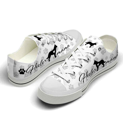 Australian Cattle Paws Pattern Low Top Shoes  - Happy International Dog Day Canvas Sneaker, Cat Canvas Shoes