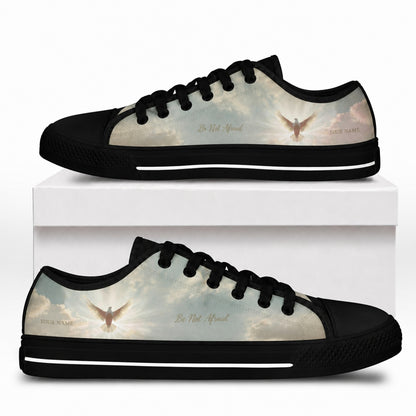 Be Not Afraid Artistic Low Top Shoes box black      