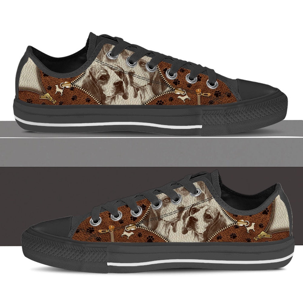 Beagle Low Top Shoes - Low Top Sneaker - Dog Walking Shoes Men Women, Dog Printed Shoes, Canvas Shoes For Men, Women
