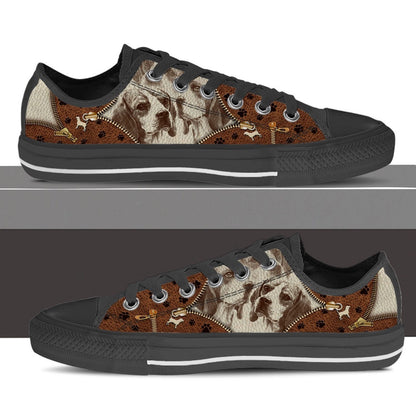 Beagle Low Top Shoes - Low Top Sneaker - Dog Walking Shoes Men Women, Dog Printed Shoes, Canvas Shoes For Men, Women