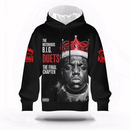 Biggie Duets Final Chapter Hoodie, Rapper 3D Hoodie, Rap Legends Hoodie