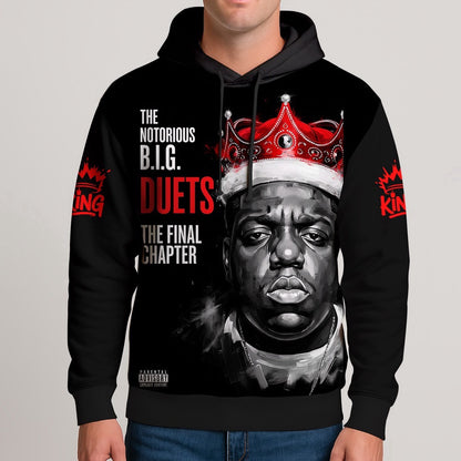 Biggie Duets Final Chapter Hoodie, Rapper 3D Hoodie, Rap Legends Hoodie