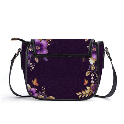 Blessed Is She Personalized Leather Saddle Bag - Christian Women's Handbags