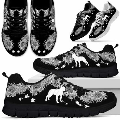Boston Terrier Sneaker, Boston Terrier Dog Lovers Sneakers Running Shoes Gift Women Men Dog Mom, Boston Terrier Shoes